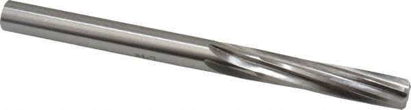 Made in USA - Letter Y High Speed Steel 6 Flute Chucking Reamer - Spiral Flute, 0.404" Straight Shank, 1-3/4" Flute Length, 5-1/4" OAL - USA Tool & Supply