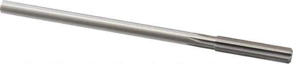 Made in USA - 21/64" Cobalt 6 Flute Chucking Reamer - Straight Flute, 0.2792" Straight Shank, 1-1/2" Flute Length, 6" OAL - USA Tool & Supply