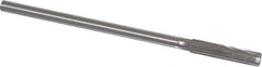 Made in USA - 3/8" Cobalt 6 Flute Chucking Reamer - Straight Flute, 0.3105" Straight Shank, 1-3/4" Flute Length, 7" OAL - USA Tool & Supply