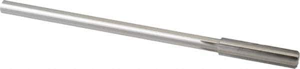 Made in USA - 13/32" Cobalt 6 Flute Chucking Reamer - Straight Flute, 0.3105" Straight Shank, 1-3/4" Flute Length, 7" OAL - USA Tool & Supply