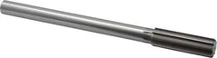Made in USA - 25/32" Cobalt 8 Flute Chucking Reamer - Straight Flute, 5/8" Straight Shank, 2-1/2" Flute Length, 9-1/2" OAL - USA Tool & Supply