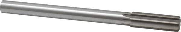 Made in USA - 7/8" Cobalt 8 Flute Chucking Reamer - Straight Flute, 3/4" Straight Shank, 2-5/8" Flute Length, 10" OAL - USA Tool & Supply
