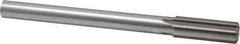 Made in USA - 7/8" Cobalt 8 Flute Chucking Reamer - Straight Flute, 3/4" Straight Shank, 2-5/8" Flute Length, 10" OAL - USA Tool & Supply