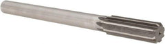 Made in USA - 29/32" Cobalt 8 Flute Chucking Reamer - Straight Flute, 3/4" Straight Shank, 2-5/8" Flute Length, 10" OAL - USA Tool & Supply