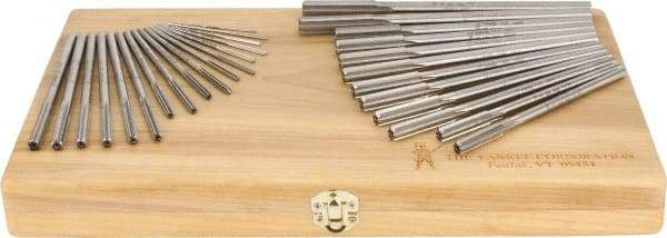 Made in USA - 1/8" to 1/2", Chucking Reamer Set - Straight Flute, Right Hand Cut, 29 Pieces - USA Tool & Supply