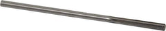 Made in USA - #3 Cobalt 6 Flute Chucking Reamer - Straight Flute, 0.2075" Straight Shank, 1-1/4" Flute Length, 5" OAL - USA Tool & Supply