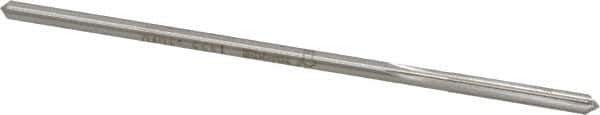 Made in USA - #20 Cobalt 6 Flute Chucking Reamer - Straight Flute, 0.153" Straight Shank, 1-1/8" Flute Length, 4-1/2" OAL - USA Tool & Supply