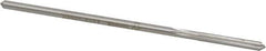 Made in USA - #20 Cobalt 6 Flute Chucking Reamer - Straight Flute, 0.153" Straight Shank, 1-1/8" Flute Length, 4-1/2" OAL - USA Tool & Supply