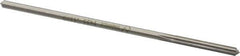 Made in USA - #21 Cobalt 6 Flute Chucking Reamer - Straight Flute, 0.153" Straight Shank, 1-1/8" Flute Length, 4-1/2" OAL - USA Tool & Supply