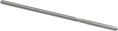 Made in USA - #27 Cobalt 4 Flute Chucking Reamer - Straight Flute, 0.135" Straight Shank, 1" Flute Length, 4" OAL - USA Tool & Supply