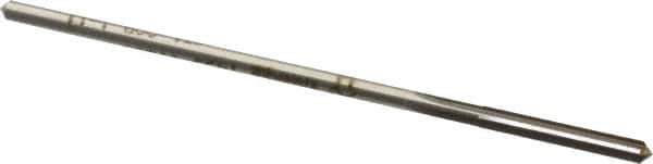 Made in USA - #31 Cobalt 4 Flute Chucking Reamer - Straight Flute, 0.112" Straight Shank, 7/8" Flute Length, 3-1/2" OAL - USA Tool & Supply