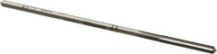 Made in USA - #31 Cobalt 4 Flute Chucking Reamer - Straight Flute, 0.112" Straight Shank, 7/8" Flute Length, 3-1/2" OAL - USA Tool & Supply