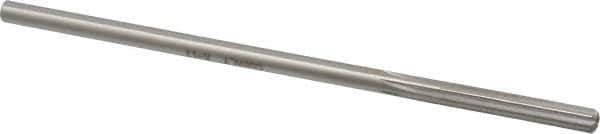 Made in USA - Letter H Cobalt 6 Flute Chucking Reamer - Straight Flute, 1/4" Straight Shank, 1-1/2" Flute Length, 6" OAL - USA Tool & Supply