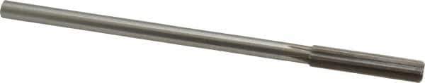 Made in USA - Letter V Cobalt 6 Flute Chucking Reamer - Straight Flute, 0.3105" Straight Shank, 1-3/4" Flute Length, 7" OAL - USA Tool & Supply