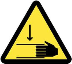 NMC - ISO Label - Black & Yellow, 2" Long x 2" High, Sign Muscle Finish - USA Tool & Supply