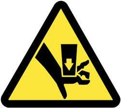 NMC - ISO Label - Black & Yellow, 2" Long x 2" High, Sign Muscle Finish - USA Tool & Supply