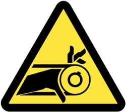 NMC - ISO Label - Black & Yellow, 2" Long x 2" High, Sign Muscle Finish - USA Tool & Supply