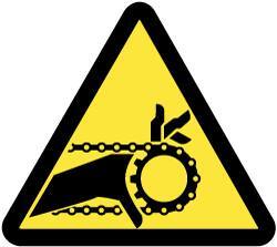 NMC - ISO Label - Black & Yellow, 2" Long x 2" High, Sign Muscle Finish - USA Tool & Supply