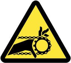 NMC - ISO Label - Black & Yellow, 4" Long x 4" High, Sign Muscle Finish - USA Tool & Supply