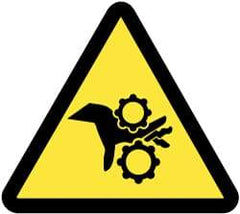 NMC - ISO Label - Black & Yellow, 2" Long x 2" High, Sign Muscle Finish - USA Tool & Supply