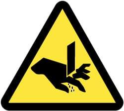 NMC - ISO Label - Black & Yellow, 2" Long x 2" High, Sign Muscle Finish - USA Tool & Supply