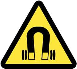 NMC - ISO Label - Black & Yellow, 2" Long x 2" High, Sign Muscle Finish - USA Tool & Supply