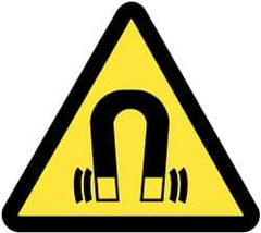 NMC - ISO Label - Black & Yellow, 2" Long x 2" High, Sign Muscle Finish - USA Tool & Supply
