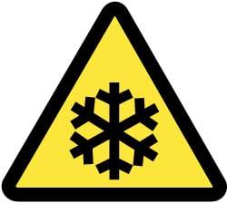 NMC - ISO Label - Black & Yellow, 2" Long x 2" High, Sign Muscle Finish - USA Tool & Supply