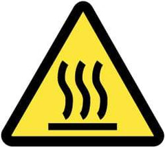 NMC - ISO Label - Black & Yellow, 2" Long x 2" High, Sign Muscle Finish - USA Tool & Supply
