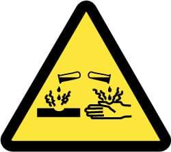 NMC - ISO Label - Black & Yellow, 4" Long x 4" High, Sign Muscle Finish - USA Tool & Supply