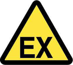 NMC - ISO Label - Black & Yellow, 4" Long x 4" High, Sign Muscle Finish - USA Tool & Supply