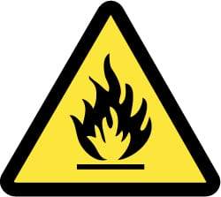 NMC - ISO Label - Black & Yellow, 4" Long x 4" High, Sign Muscle Finish - USA Tool & Supply