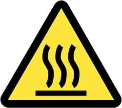 NMC - ISO Label - Black & Yellow, 4" Long x 4" High, Sign Muscle Finish - USA Tool & Supply
