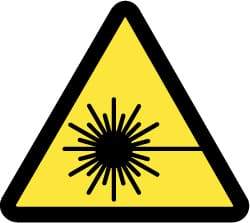 NMC - ISO Label - Black & Yellow, 4" Long x 4" High, Sign Muscle Finish - USA Tool & Supply