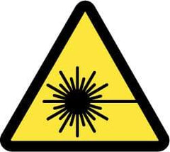 NMC - ISO Label - Black & Yellow, 4" Long x 4" High, Sign Muscle Finish - USA Tool & Supply
