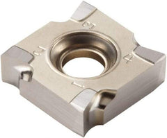 Seco - SNHQ120704 E05 Grade H25 Carbide Milling Insert - Uncoated, 0.277" Thick, 1/2" Inscribed Circle, 0.016" Corner Radius - USA Tool & Supply