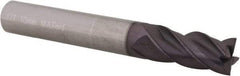 M.A. Ford - 10mm, 22mm LOC, 10mm Shank Diam, 72mm OAL, 4 Flute, Solid Carbide Square End Mill - Single End, TiAlN Finish, Spiral Flute, Variable° Helix, Centercutting, Right Hand Cut, Right Hand Flute, Series 177 - USA Tool & Supply