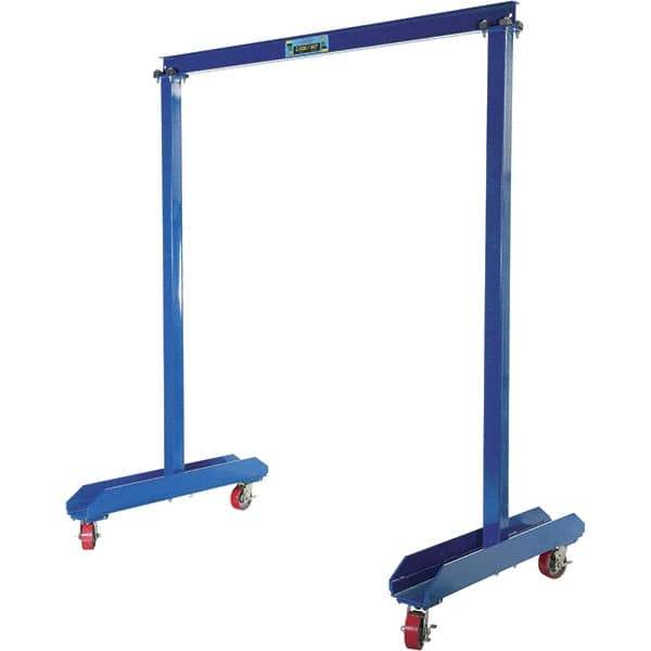 Vestil - 1,000 Lb Load Capacity, Steel Gantry Crane - 6' Span - USA Tool & Supply