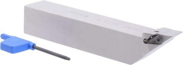 Iscar - SVJN, Right Hand Cut, 1" Shank Height x 1" Shank Width, Negative Rake Indexable Turning Toolholder - 6" OAL, VN.. Insert Compatibility, Series Isoturn - USA Tool & Supply