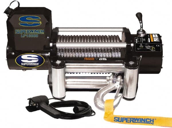 Superwinch - 10,000 Lb Capacity, 85' Cable Length, Automotive Heavy-Duty Recovery Winch - USA Tool & Supply