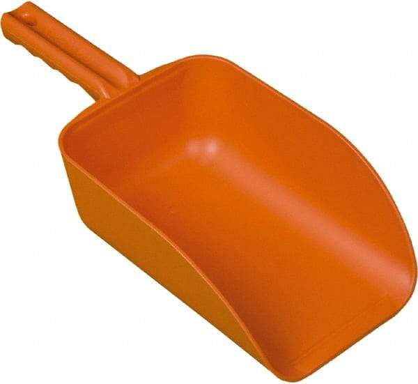 Remco - 82 oz Orange Polypropylene Flat Bottom Scoop - 5.9" Wide x 3.3" Deep Bowl, 15.1" OAL - USA Tool & Supply