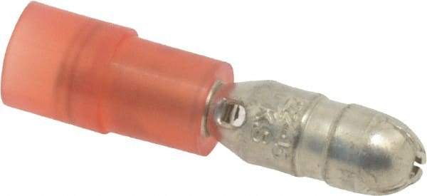 3M - 22 to 18 AWG Crimp Bullet Connector - Red Nylon Insulation - USA Tool & Supply