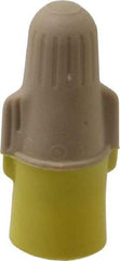 3M - 2, 22 to 3, 12 AWG, 600 Volt, Flame Retardant, Wing Twist on Wire Connector - Tan & Yellow, 221°F - USA Tool & Supply