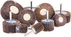 Merit Abrasives - 10 Piece Flap Wheel Kit - Contains Wheels Mounted on 1/4" Shank - USA Tool & Supply