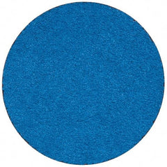 Merit Abrasives - 3" Disc Diam, 50 Grit, Zirconia Alumina Quick Change Disc - Type R Attaching System, Coated, Blue, Coarse Grade, 20,000 RPM - USA Tool & Supply