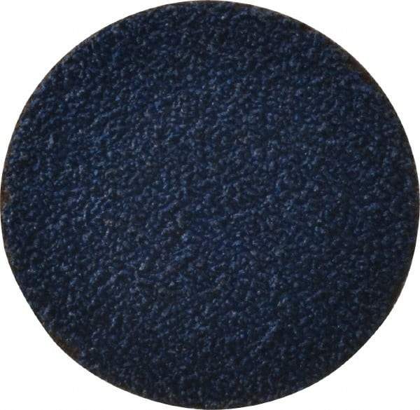 Merit Abrasives - 2" Disc Diam, 40 Grit, Zirconia Alumina Quick Change Disc - Type R Attaching System, Coated, Blue, Coarse Grade, 30,000 RPM - USA Tool & Supply