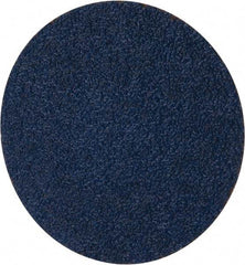 Merit Abrasives - 3" Disc Diam, 40 Grit, Zirconia Alumina Quick Change Disc - Type R Attaching System, Coated, Blue, Coarse Grade, 20,000 RPM - USA Tool & Supply