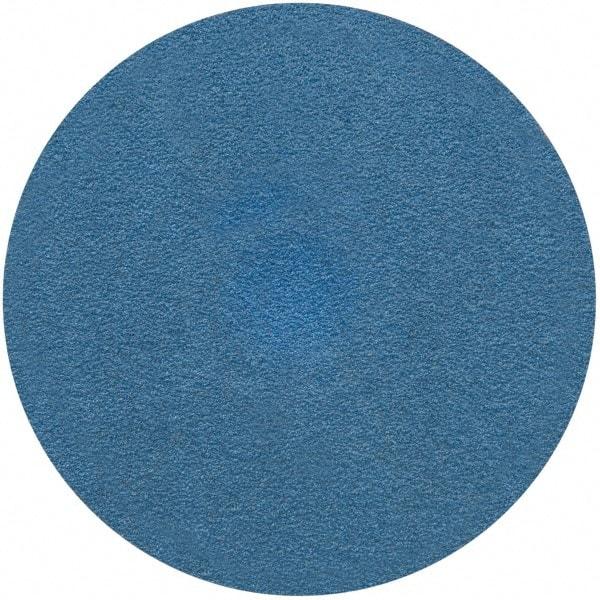 Merit Abrasives - 3" Disc Diam, 80 Grit, Zirconia Alumina Quick Change Disc - Type S Attaching System, Coated, Blue, Medium Grade, 20,000 RPM - USA Tool & Supply
