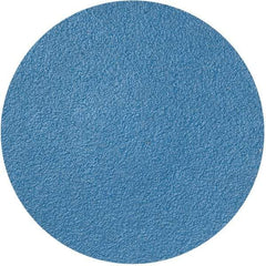 Merit Abrasives - 3" Disc Diam, 80 Grit, Zirconia Alumina Quick Change Disc - Type R Attaching System, Coated, Blue, Medium Grade, 20,000 RPM - USA Tool & Supply