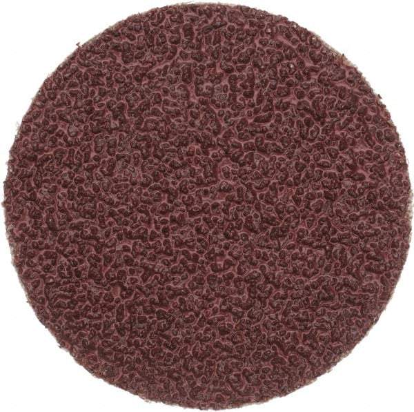 Merit Abrasives - 2" Diam, 36 Grit Aluminum Oxide Adhesive PSA Disc - Very Coarse, Black, Cloth Backing, Flexible - USA Tool & Supply